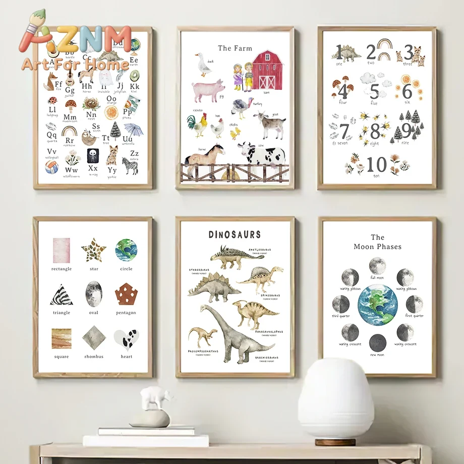 教育用、幼児向け、アルファベット、数字、太陽系、天気、壁掛け - Kids Education Number のレビューと価格