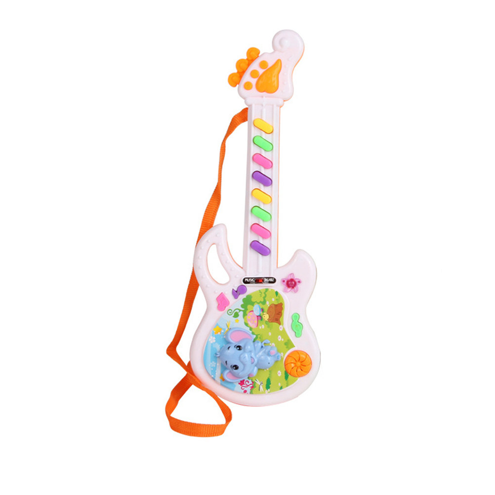 8鍵盤の漫画風電子ギター。幼児向けの音楽教育楽器。子供や赤ち - Kids Education Rhymes のレビューと価格