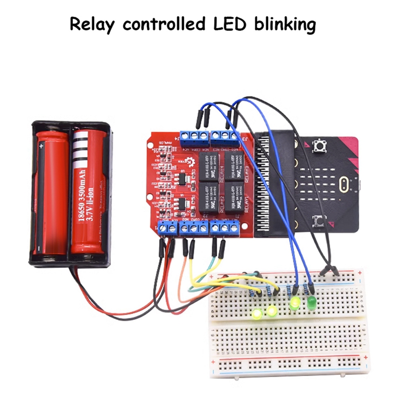 Microbit 4 チャンネルリレーモジュールシールド 5 - Kids Education Channel のレビューと価格