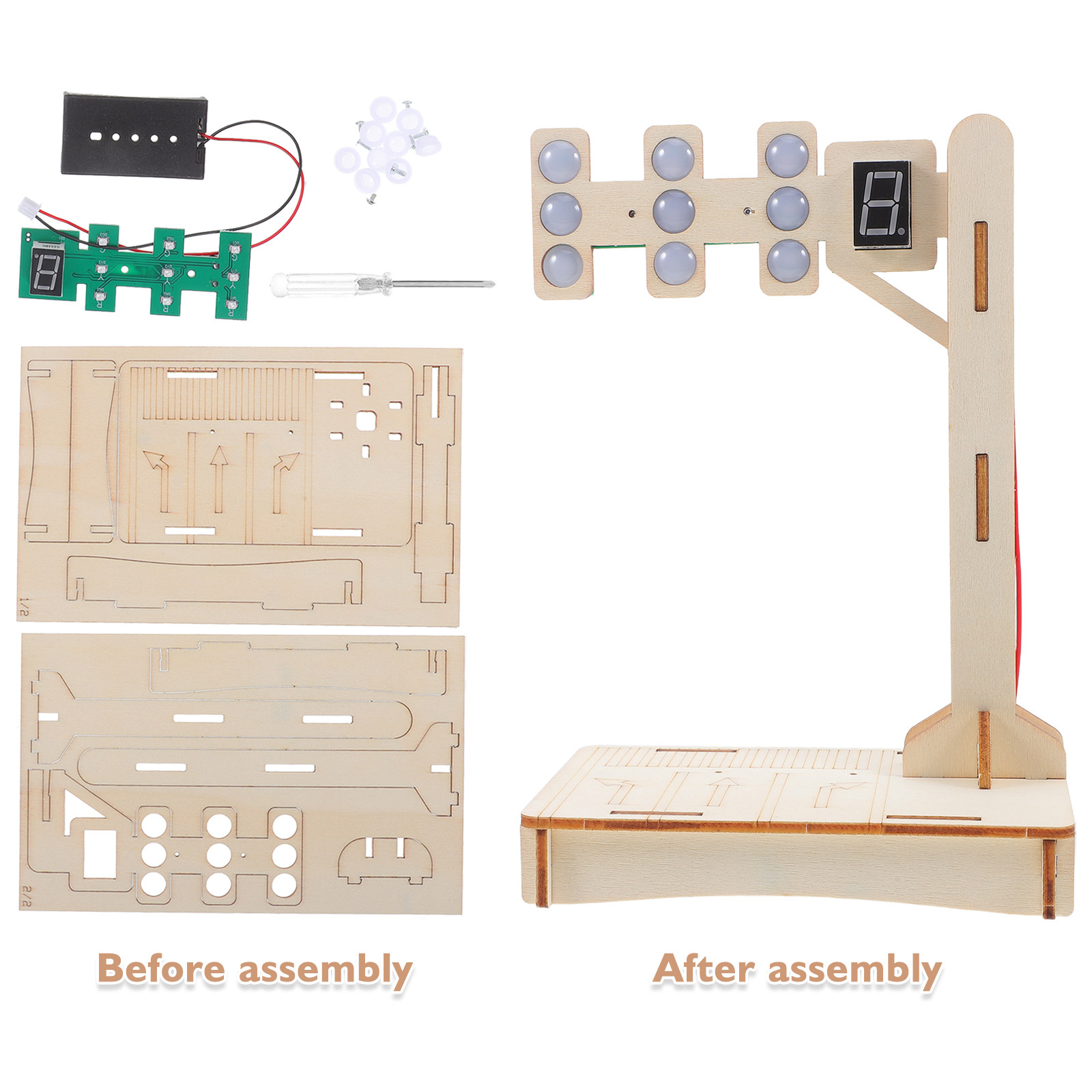 子供向けの信号機STEM科学キット – 教室や家庭での活動に - Kids Education Activities のレビューと価格